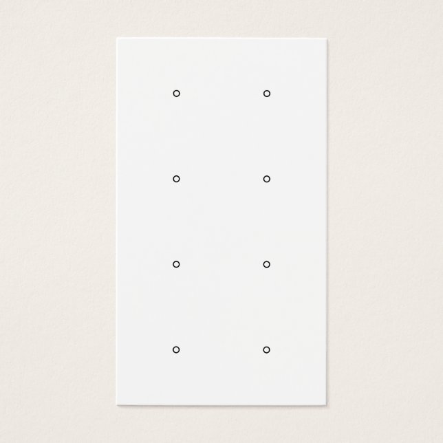 Moderne schwarz-weiße Ohrring-Grafikkarte (Vorderseite)