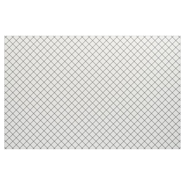 Moderne Schwarz-weiße Plätze Karo Lines Muster Stoff (Yard (91,4 cm))