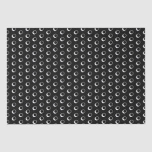 Moderne schwarz-weiße Polka-Punkte-Muster machen n Seidenpapier