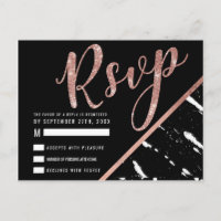 Moderne Schwarz-weiße Rose aus Marmor Gold Chic UA