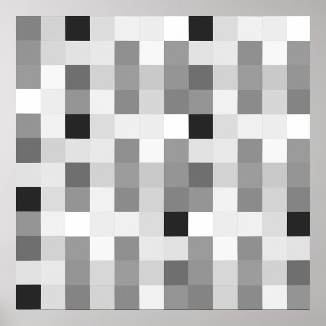 Moderne Schwarz-weiße Tafel Poster (Vorne)