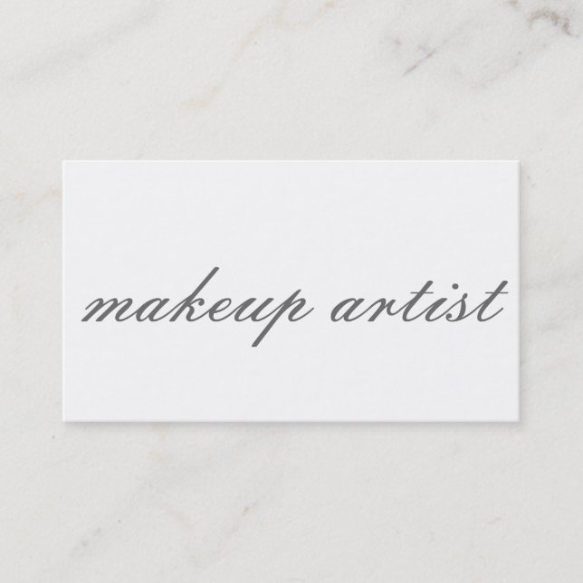 Moderne, Schwarz-weiße, trendige Visitenkarte (Vorderseite)