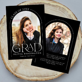 Moderne Schwarz-weiße Typografie 2 Foto Arch Grad Ankündigung