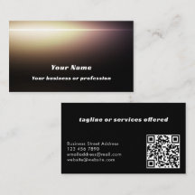 Moderne schwarze benutzerdefinierte QR-Code Profes