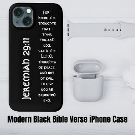 Moderne Schwarze Bibel Verse Case-Mate iPhone Hülle