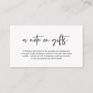 Moderne schwarze elegante Casual-Schriftart, Eine  Begleitkarte