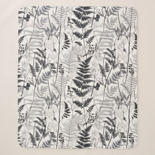 Moderne schwarze Farnstruktur  Sherpadecke