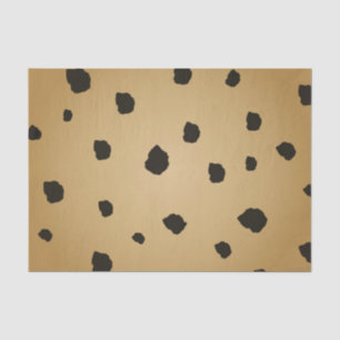 Moderne schwarze Flecken Goldenrod Gold Beige Beig Seidenpapier