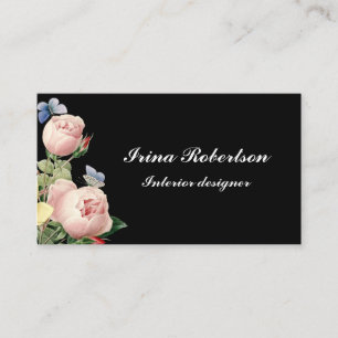 Moderne schwarze Geschäftskarte der Vintagen Mit Visitenkarte