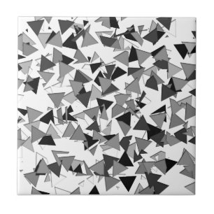 Moderne schwarze, graue und weiße geometrische fliese