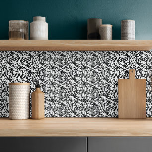 Moderne schwarze graue weiße geometrische Dreiecke Fliese