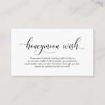 Moderne schwarze Kalligrafie, Hochzeitshoneymoon-W Begleitkarte<br><div class="desc">Das ist das moderne Script,  die Hochzeitskarte. Sie können die Farben des Schriftartes ändern und Ihre Hochzeitsdetails in den entsprechenden Schriftart / Schrift hinzufügen.#TeeshaDerrick</div>