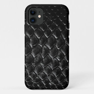 Moderne schwarze Krokodil Case-Mate iPhone Hülle