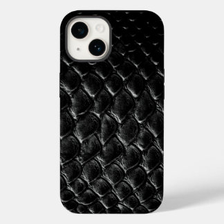 Moderne schwarze Krokodile Case-Mate iPhone 14 Hülle