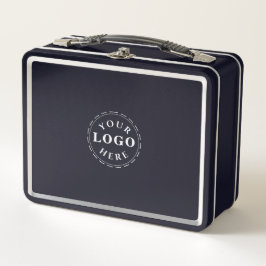 Moderne schwarze Lunchbox mit Ihrem Logo