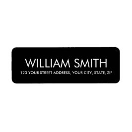 Moderne schwarze minimalistisch elegant