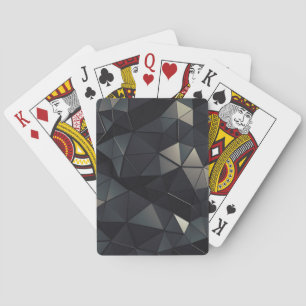 Moderne schwarze, niedrig polnische Spielkarten