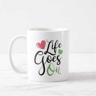 Moderne Schwarze Rustikale Kalligrafie Das Leben Kaffeetasse