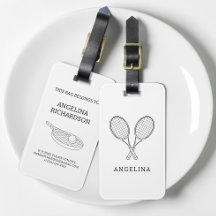 Moderne schwarze Schläger personalisierter Tennisl