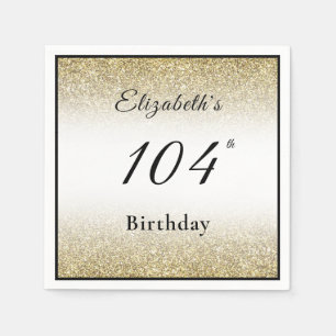 Moderne schwarze und goldene benutzerdefinierte 10 serviette