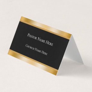 Moderne schwarze und goldene benutzerdefinierte Te Visitenkarten