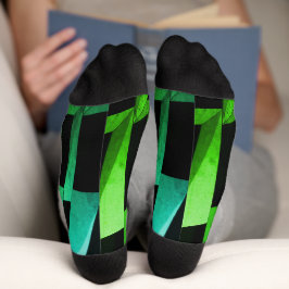 Moderne schwarze und graue Socken mit geometrische