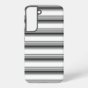 Moderne schwarze weiße Streifen Samsung Galaxy Hülle