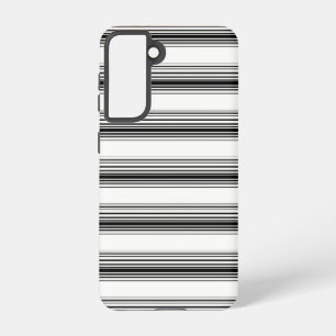 Moderne schwarze weiße Streifen Samsung Galaxy Hülle