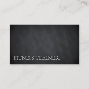 Moderne Schwarzweißbrett-Fitness Fett Text Visitenkarte
