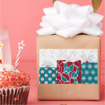 Moderne schwedische rote blaue Feiertags-Geschenke
