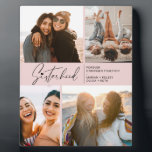 Moderne Schwesternfotografie Collage Blush Pink Fotoplatte<br><div class="desc">Genießen Sie ein besonderes Foto,  um Ihrer Schwestern oder Freunden zu helfen. Mit einer typischen Schrift mit einem Herz auf der Oberseite und etwas Text,  den Sie anpassen können. Wenn Sie etwas ändern möchten,  Schriftart Größe,  Farbe usw.,  klicken Sie auf Anpassen weiter,  um das Design-Panel zu erreichen.</div>