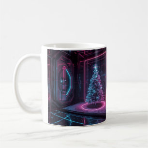 Moderne Sci-Fi-Festtagsgestaltung Kaffeetasse