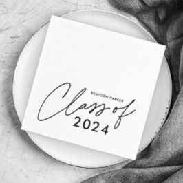 Moderne Script-Abschluss-Klasse Serviette