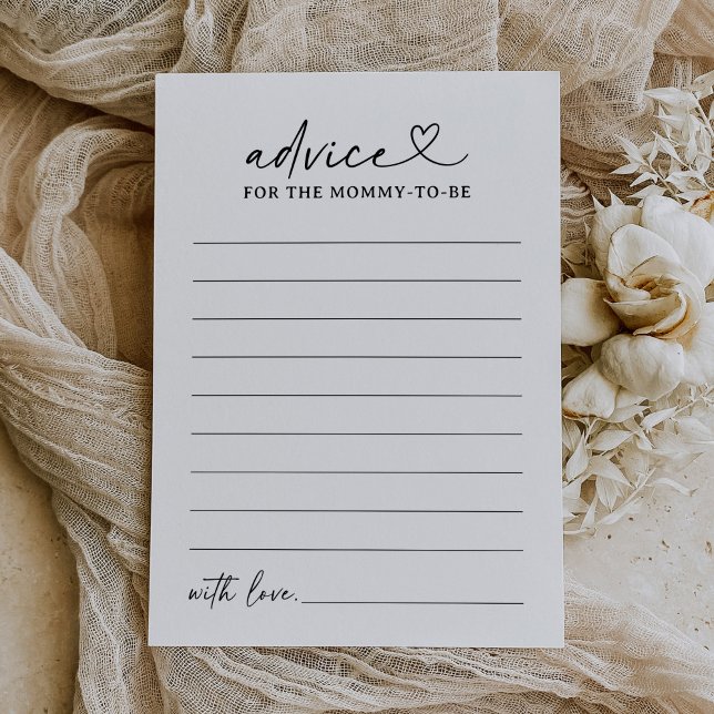 Moderne Script Baby Shower Admin Card Einladung (Von Creator hochgeladen)