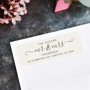 Moderne Script Chic Future MR und MRS Elegant
