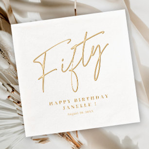 Moderne Script Cinquante 50e Anniversaire 