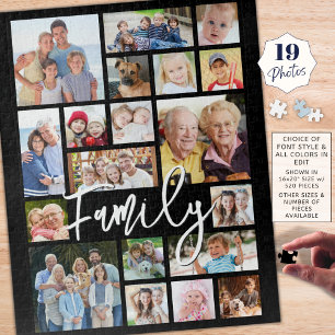 Moderne Script FAMILY 19 FotoCollage Custom Color