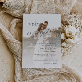 Moderne Script-Foto-Hochzeitspartei Einladung