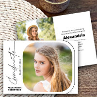 Moderne Script-Foto-Klasse der Graduation Party 20