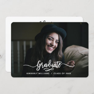 Moderne Script Graduation Party Einladung