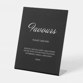 Moderne Script Minimalistisch Favoriten Schwarze H Sockelschild