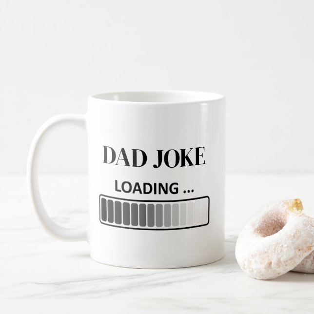 Moderne Script saubere Dad-Kaffeetasse  Kaffeetasse (Mit Donut)