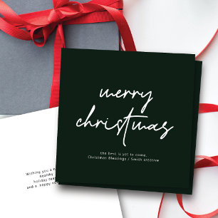 Moderne Scripttypografie Weihnachtskarte