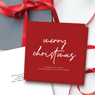 Moderne Scripttypografie Weihnachtskarte