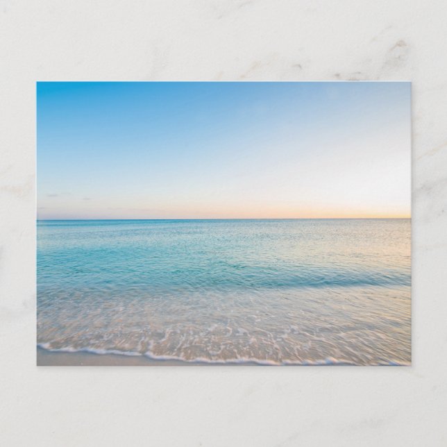 Moderne Seeblick-Flachbild-Postkarte Postkarte (Vorderseite)
