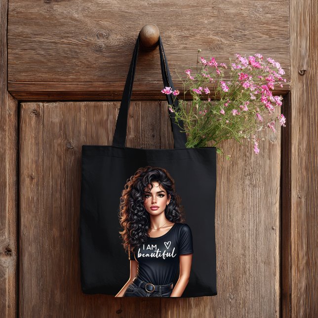 Moderne Selbstbewusste Wunderschöne Freche Mädchen Tasche (Von Creator hochgeladen)