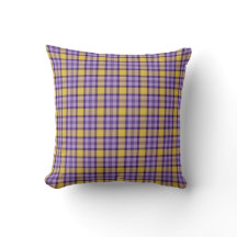 Moderne Senfgelb und Lavendel-Purple Karo W