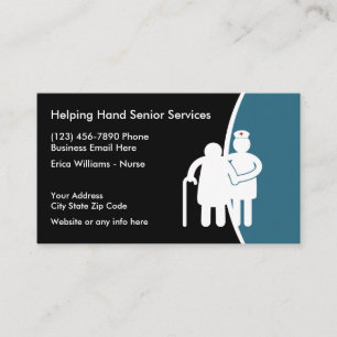 Moderne Senior Services Medical Business Cards Visitenkarte