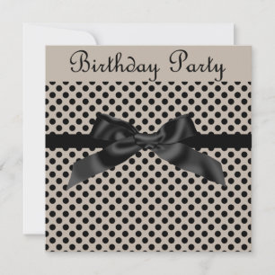 MODERNE SEPIA SPOT BOURSE INVITATION DE PARTIE