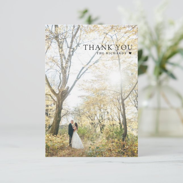 Moderne Seriosität danke Ihnen für die Hochzeitfot (Stehend Vorderseite)